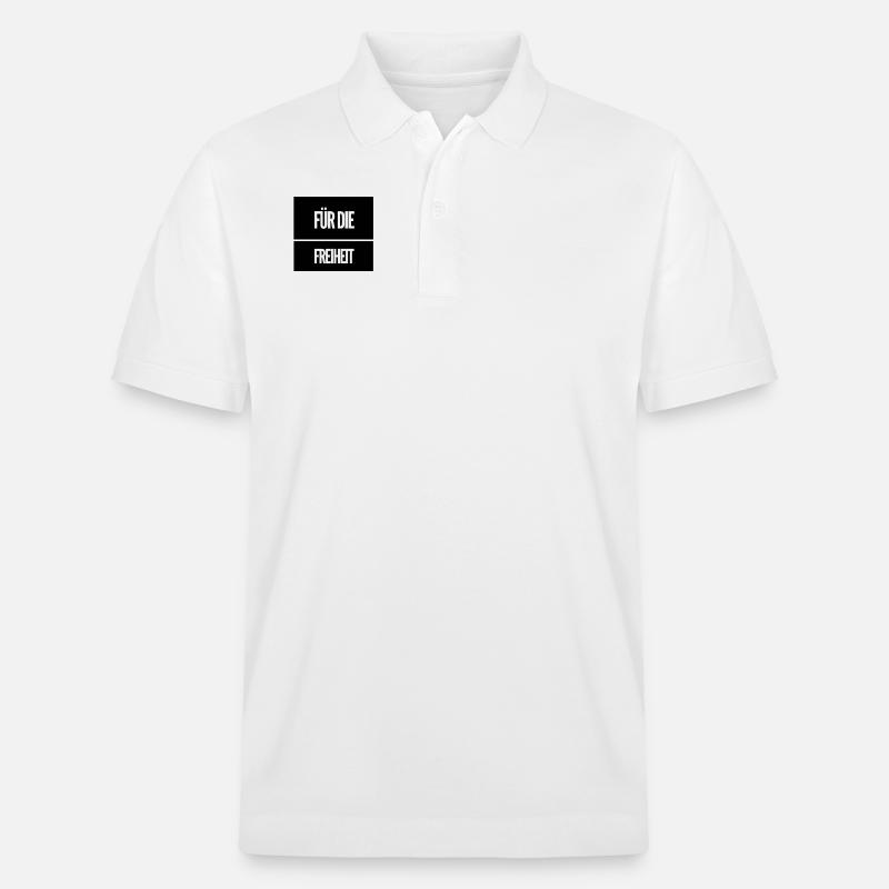 Je suis pour la liberté - Polo PREPSTER bio Stanley/Stella Unisexe - blanc