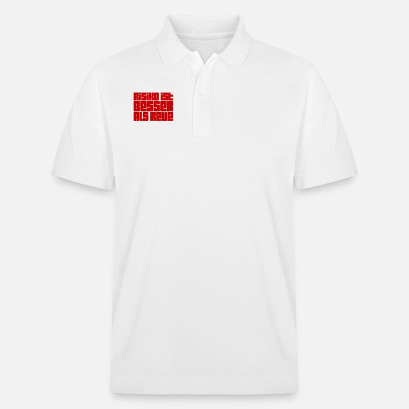 ich bereue nichts - Stanley/Stella Unisex Bio-Poloshirt PREPSTER - Weiß