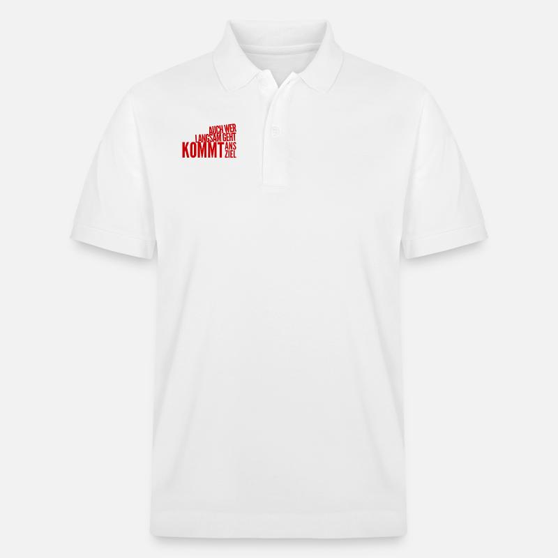 lass dir Zeit - Stanley/Stella Unisex Bio-Poloshirt PREPSTER - Weiß