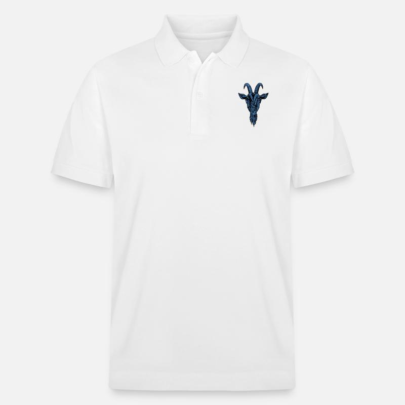 Ziege - Stanley/Stella Unisex Bio-Poloshirt PREPSTER - Weiß