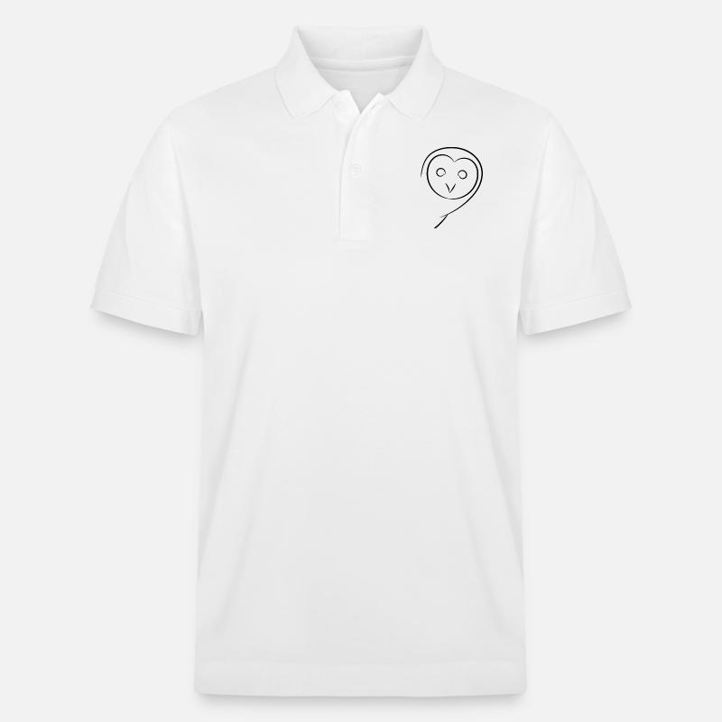 Eule - Stanley/Stella Unisex Bio-Poloshirt PREPSTER - Weiß