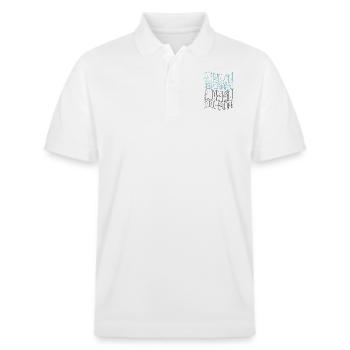Fumetsu - Stanley/Stella Unisex Bio-Poloshirt PREPSTER - Weiß - Vorne - Roxy (174cm) & Andy (188cm)