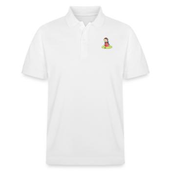 granny - Stanley/Stella Unisex Organic Polo Shirt PREPSTER - white - Front - Roxy (174cm) & Andy (188cm)