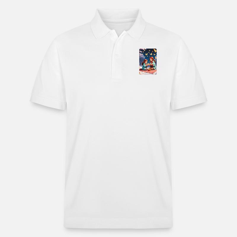 personalisiertes Design-Muttergeschenk - Stanley/Stella Unisex Bio-Poloshirt PREPSTER - Weiß