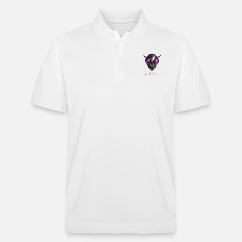 AI as future 01 - Stanley/Stella Unisex Bio-Poloshirt PREPSTER - Weiß