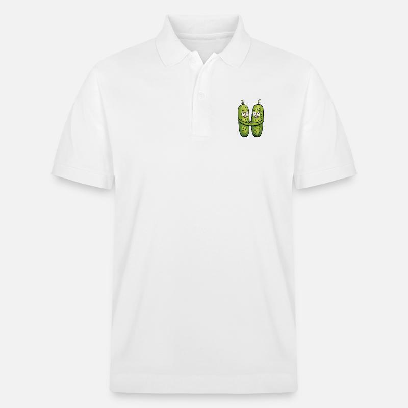 Verliebte Essiggurken - Stanley/Stella Unisex Bio-Poloshirt PREPSTER - Weiß