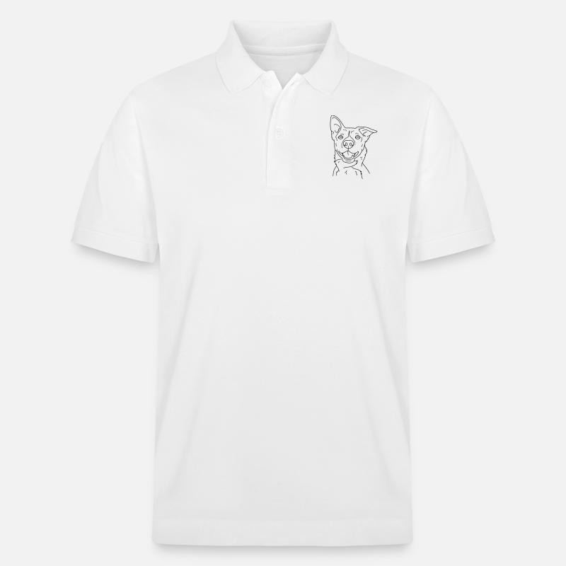 Hund - Stanley/Stella Unisex Bio-Poloshirt PREPSTER - Weiß