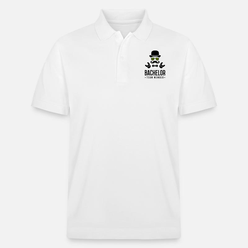 bachelor team member - Stanley/Stella Unisex Bio-Poloshirt PREPSTER - Weiß