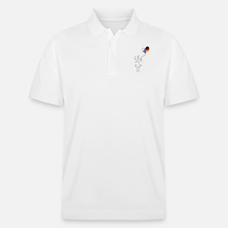 Das Luftballonmädchen - Stanley/Stella Unisex Bio-Poloshirt PREPSTER - Weiß