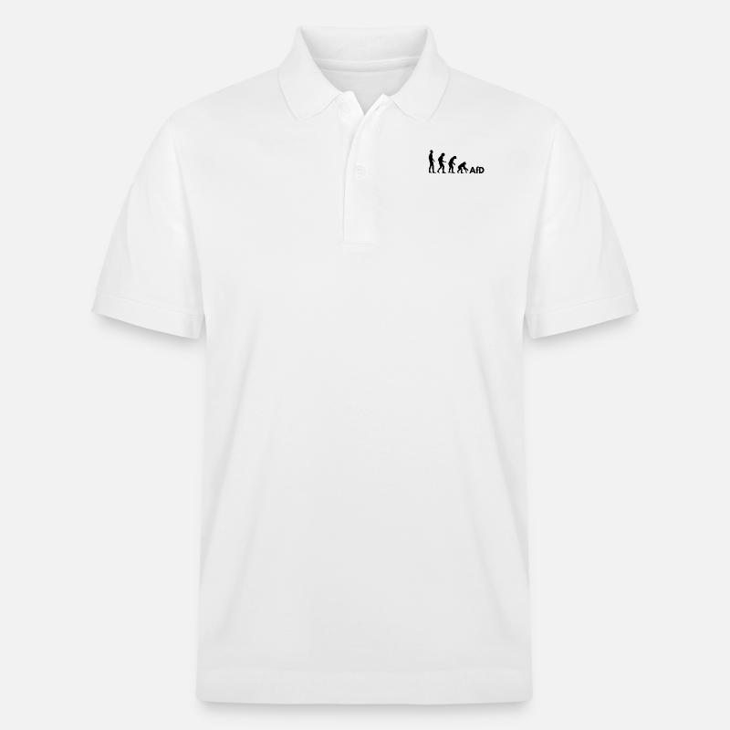 AfD Evolution - Stanley/Stella Unisex Organic Polo Shirt PREPSTER - white