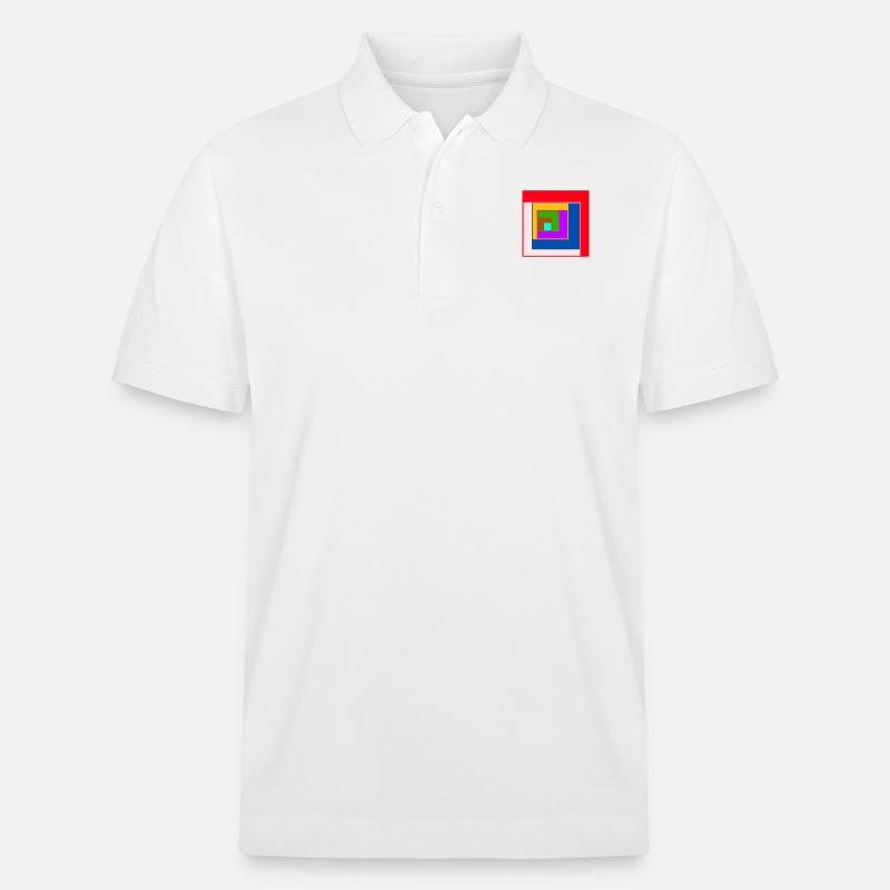 Center quadrat - Stanley/Stella Unisex Bio-Poloshirt PREPSTER - Weiß