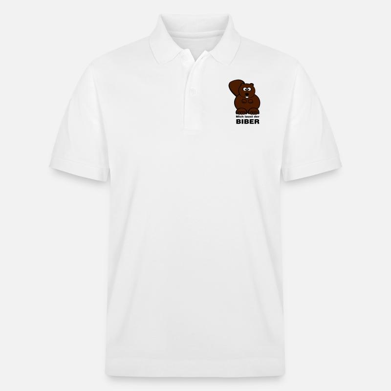 Mich laust der Biber - Stanley/Stella Unisex Bio-Poloshirt PREPSTER - Weiß