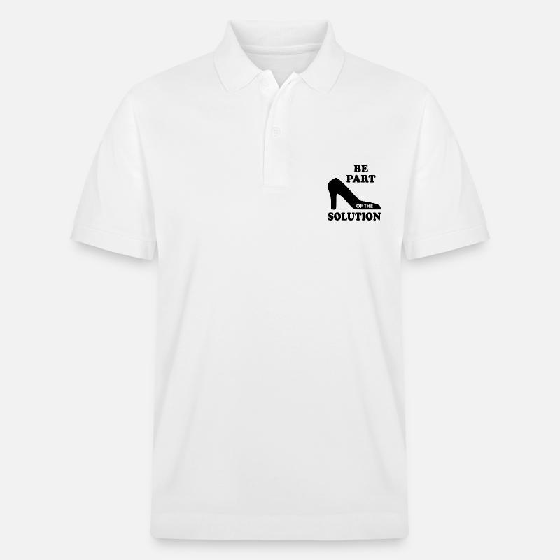 Be part of the solution - Stanley/Stella Unisex Bio-Poloshirt PREPSTER - Weiß