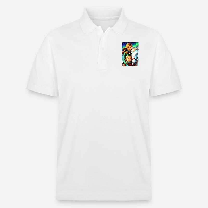 personalisiertes Design-Muttergeschenk - Stanley/Stella Unisex Bio-Poloshirt PREPSTER - Weiß