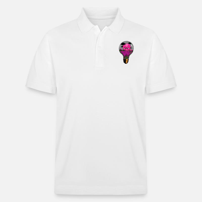 Octopus - Stanley/Stella Unisex Bio-Poloshirt PREPSTER - Weiß