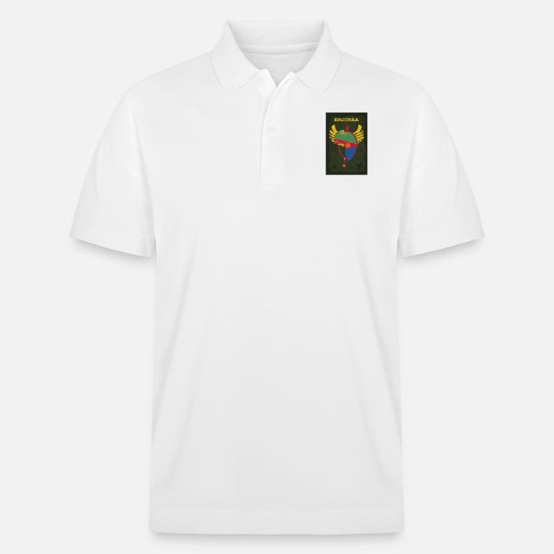Eritrea-plakat - Stanley/Stella PREPSTER økologisk unisex-poloskjorte - hvit