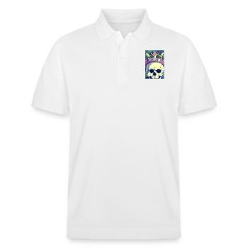 sidback unltd. - Verlorene Majestät - Stanley/Stella Unisex Bio-Poloshirt PREPSTER - Weiß - Vorne - Roxy (174cm) & Andy (188cm)