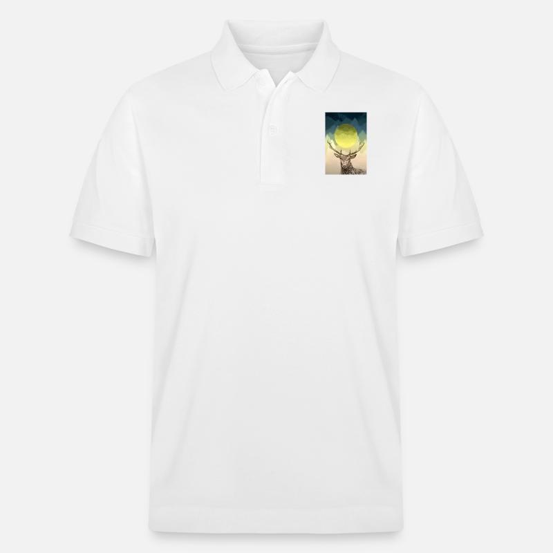 Hirsch - Stanley/Stella Unisex Bio-Poloshirt PREPSTER - Weiß