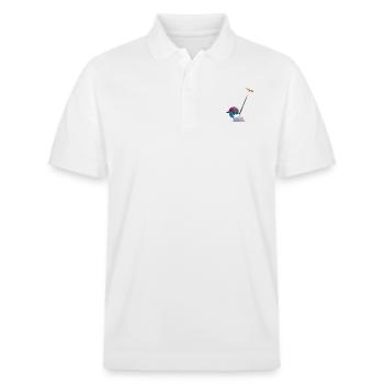 Polo Sport Kunst #polo #sport - Stanley/Stella Unisex Bio-Poloshirt PREPSTER - Weiß - Vorne - Roxy (174cm) & Andy (188cm)