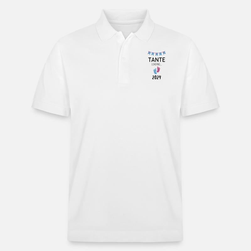 Tante Loading... 2024 - Stanley/Stella Unisex Bio-Poloshirt PREPSTER - Weiß