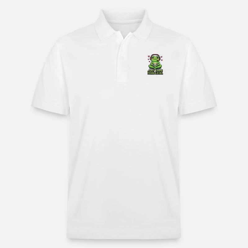 Pixel Frog - Stanley/Stella Unisex Bio-Poloshirt PREPSTER - Weiß