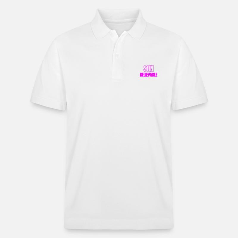SUNbelievable - Unglaublich! - Stanley/Stella Unisex Bio-Poloshirt PREPSTER - Weiß