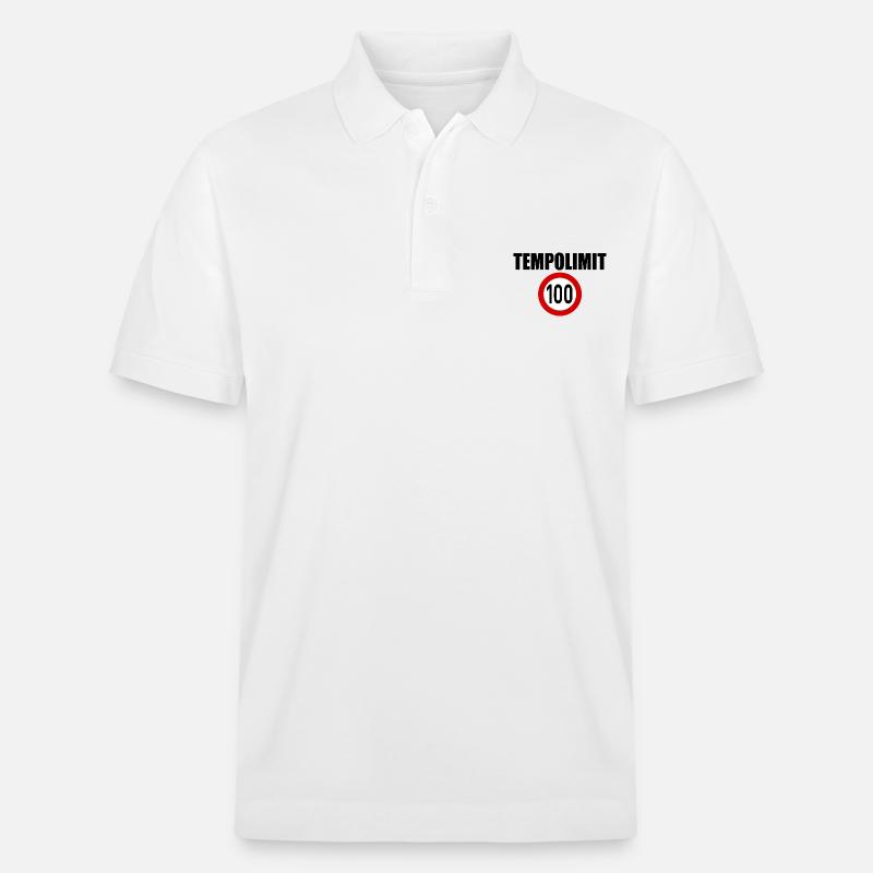 Tempolimit 100 - Stanley/Stella Unisex Bio-Poloshirt PREPSTER - Weiß