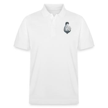 Tattoo Guy - Stanley/Stella Unisex Organic Polo Shirt PREPSTER - white - Front - Roxy (174cm) & Andy (188cm)
