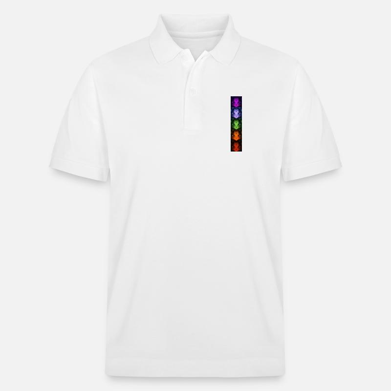 Nightflower Monkeyface - Stanley/Stella Unisex Bio-Poloshirt PREPSTER - Weiß