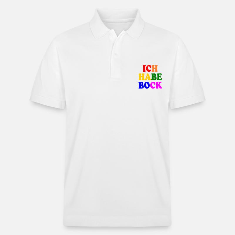 Ich habe bock - Stanley/Stella Unisex Bio-Poloshirt PREPSTER - Weiß
