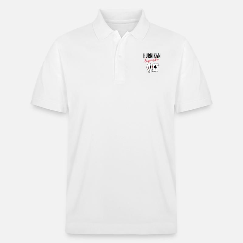 Hurrikan Experte - Stanley/Stella Unisex Bio-Poloshirt PREPSTER - Weiß