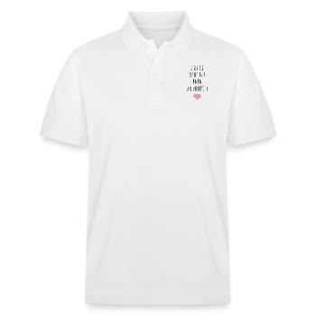 Ich habe den besten Vater der Welt - Stanley/Stella Unisex Bio-Poloshirt PREPSTER - Weiß - Vorne - Roxy (174cm) & Andy (188cm)