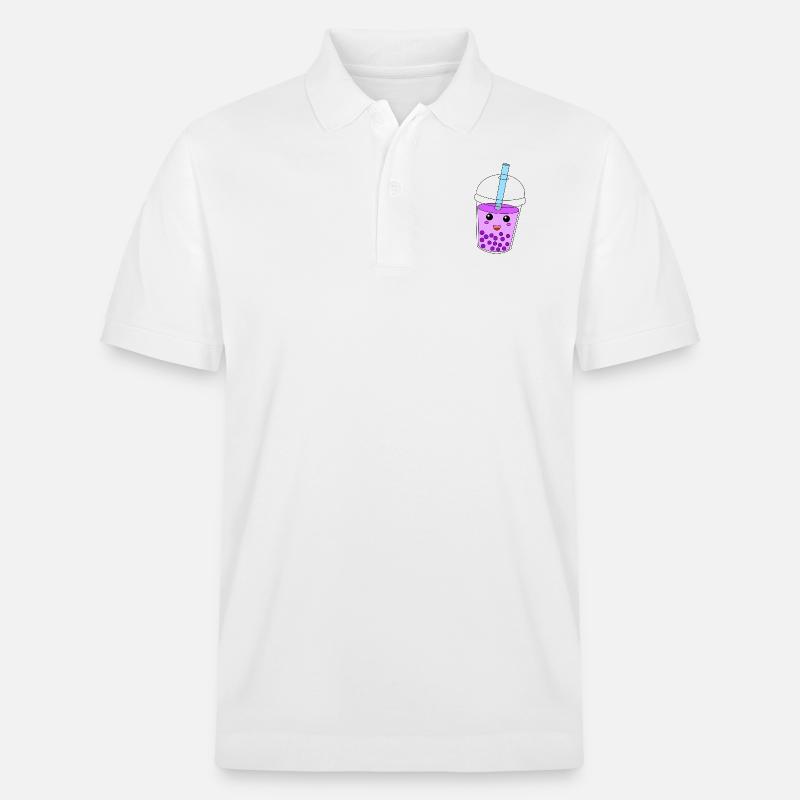 Bubble Tea - Stanley/Stella Unisex Bio-Poloshirt PREPSTER - Weiß