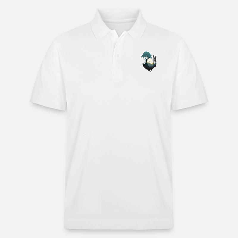 SURREAL - Stanley/Stella Unisex Bio-Poloshirt PREPSTER - Weiß
