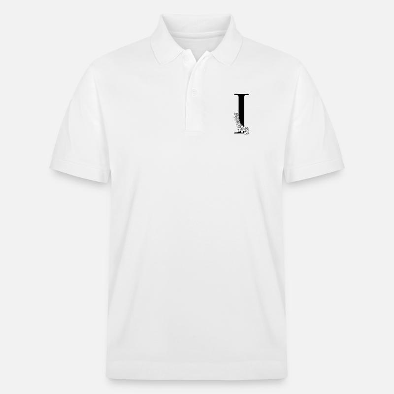 Buchstabe I - Stanley/Stella Unisex Bio-Poloshirt PREPSTER - Weiß