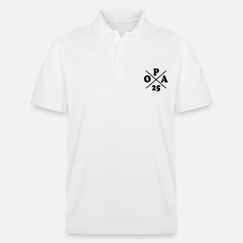 Opa 2025 - Stanley/Stella Unisex Bio-Poloshirt PREPSTER - Weiß