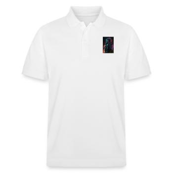Mädchen aus der Zukunft - Stanley/Stella Unisex Bio-Poloshirt PREPSTER - Weiß - Vorne - Roxy (174cm) & Andy (188cm)