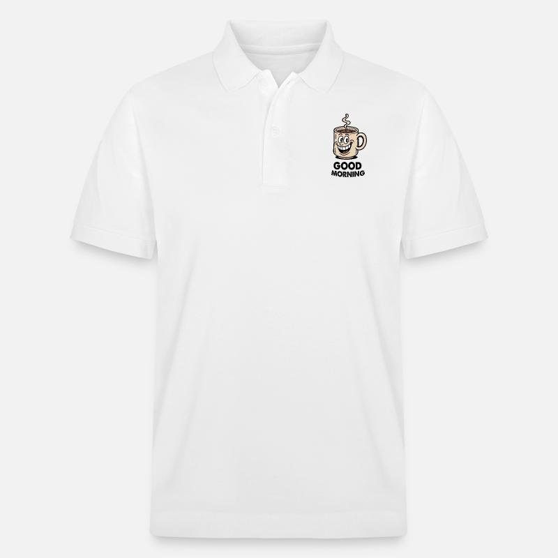 Tasse à café Bande dessinée - Polo PREPSTER bio Stanley/Stella Unisexe - blanc