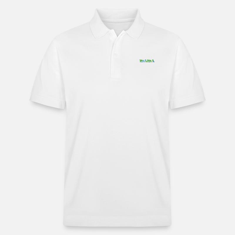 MAMA - Stanley/Stella Unisex Bio-Poloshirt PREPSTER - Weiß