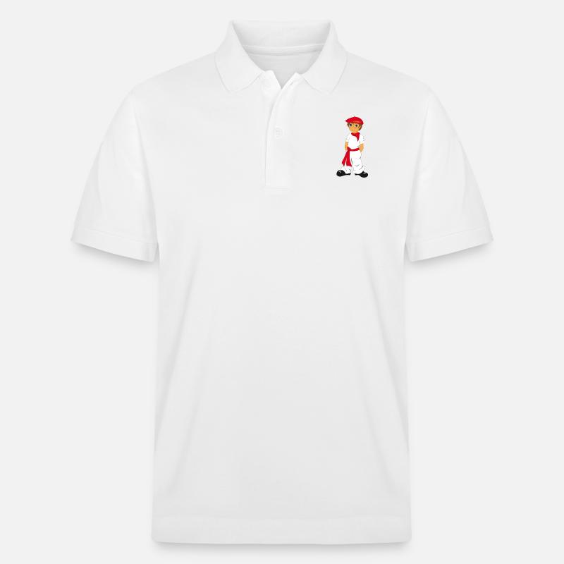 P'tit Basque - Stanley/Stella Unisex Bio-Poloshirt PREPSTER - Weiß