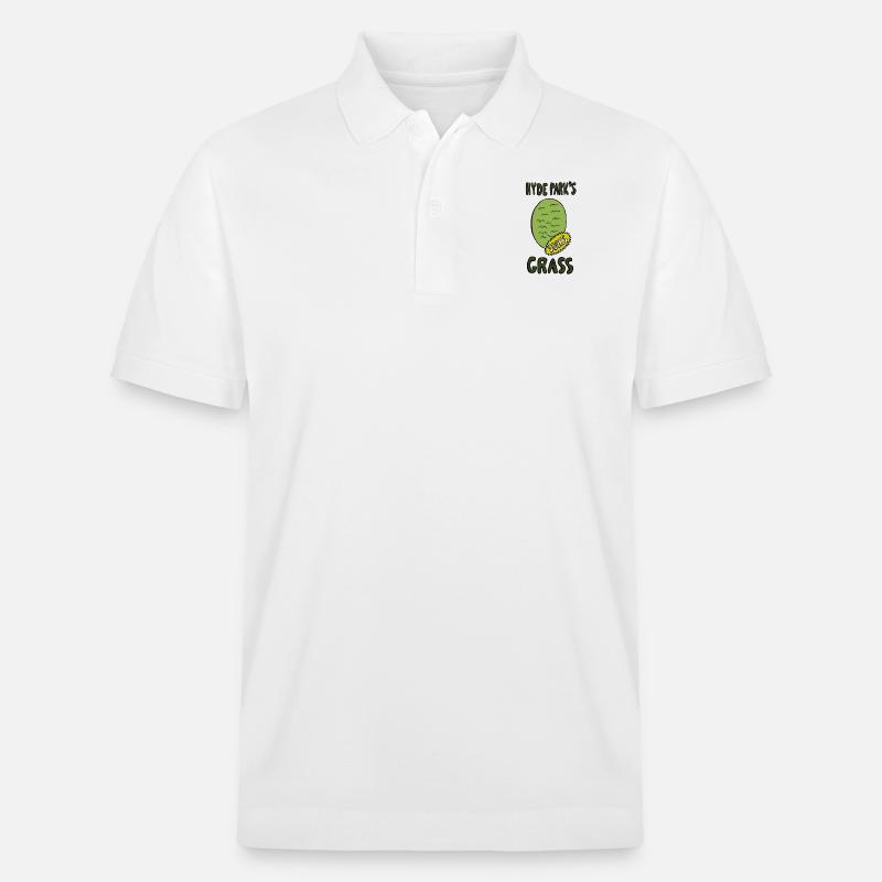 Herbe de Hyde Park SUCE - Polo PREPSTER bio Stanley/Stella Unisexe - blanc