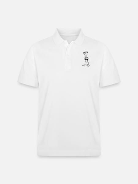 Erdmännchen - Stanley/Stella Unisex Bio-Poloshirt PREPSTER - Weiß