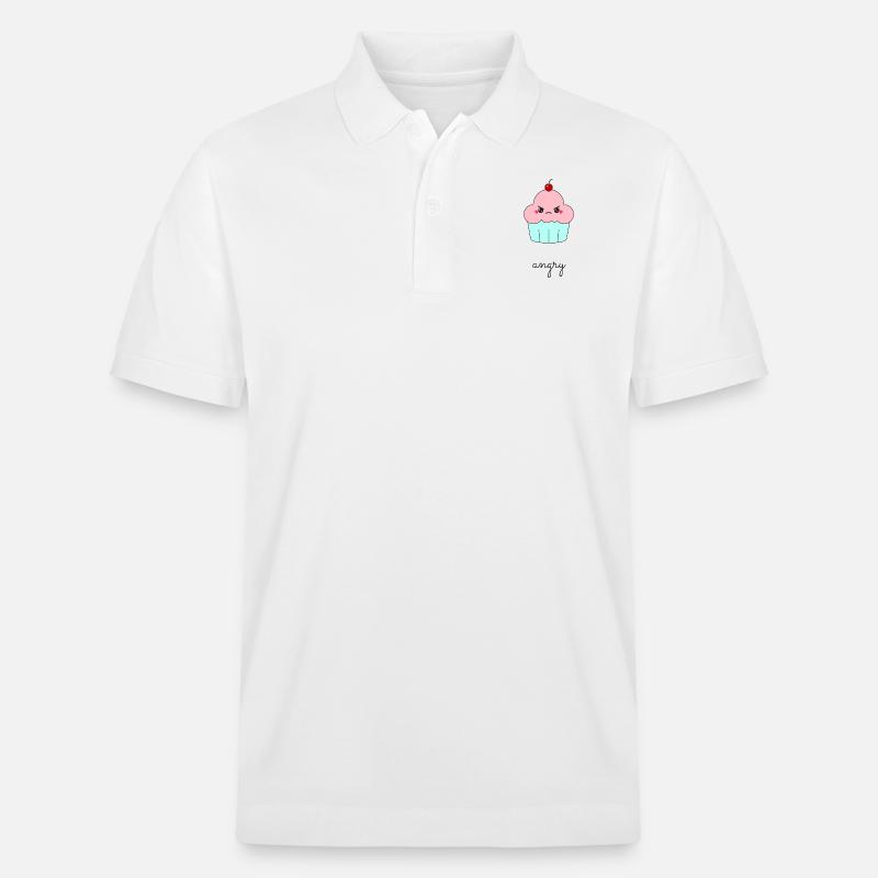 Angry Cupcake - Stanley/Stella Unisex Bio-Poloshirt PREPSTER - Weiß