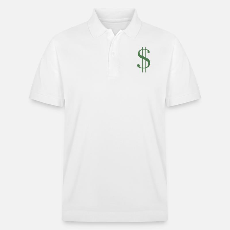 Dollarzeichen - Stanley/Stella Unisex Bio-Poloshirt PREPSTER - Weiß