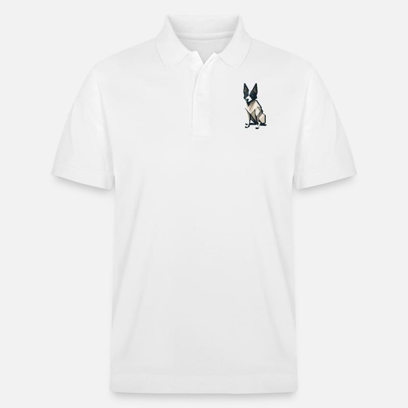 Polygon-Hund - Stanley/Stella Unisex Bio-Poloshirt PREPSTER - Weiß