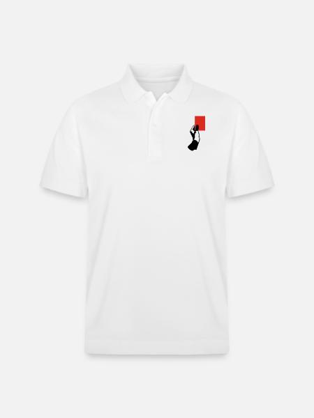Rote Karte! - Stanley/Stella Unisex Bio-Poloshirt PREPSTER - Weiß