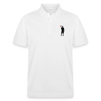 Basketball Win Germany - Stanley/Stella Unisex Organic Polo Shirt PREPSTER - white - Front - Roxy (174cm) & Andy (188cm)