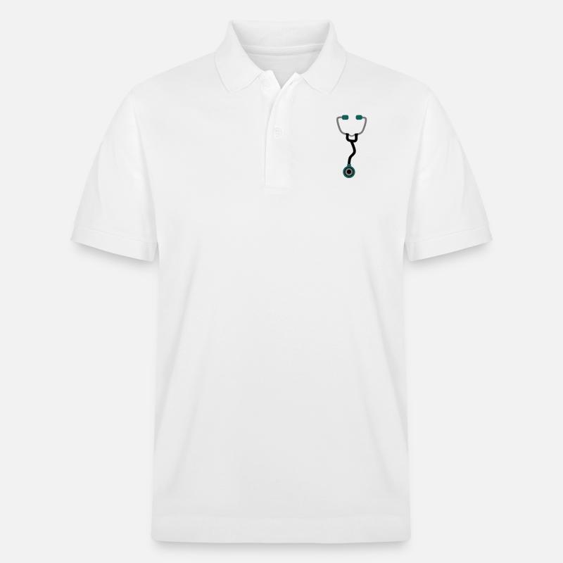 Stetoskop - Stanley/Stella Unisex Bio-Poloshirt PREPSTER - Weiß
