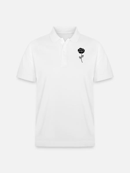 rose_black - Stanley/Stella Unisex Bio-Poloshirt PREPSTER - Weiß