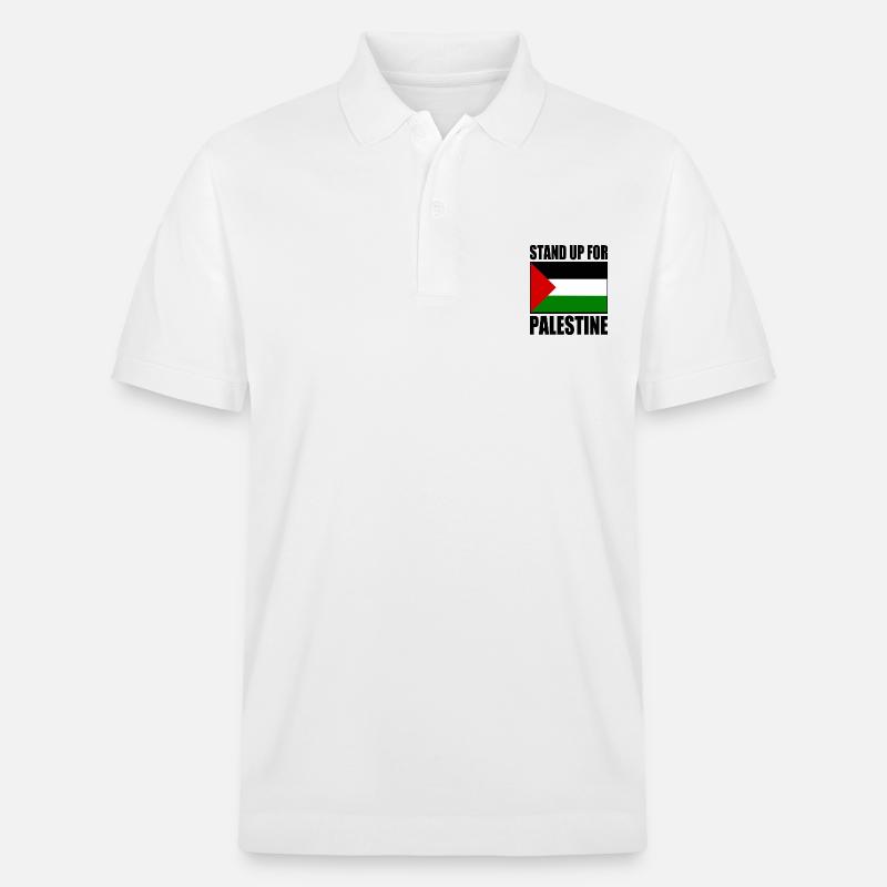 stand up for palestine - Polo PREPSTER bio Stanley/Stella Unisexe - blanc